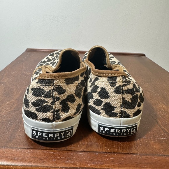 Sperry Leopard Print Slip-On Shoes - Picture 5 of 9